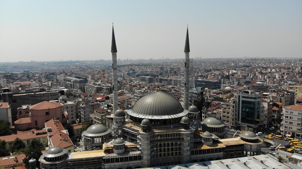 Taksim Camii’nin son hali havadan görüntülendi NTV