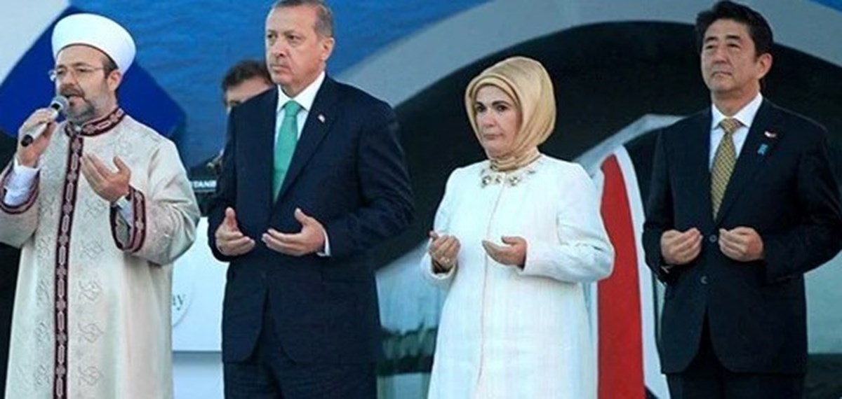Eski Japonya Başbakanı Abe, Marmaray açılışında (2013)