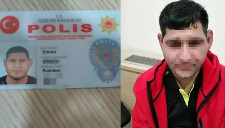 Sahte polis kimliğiyle adliyeye girmeye çalışırken yakalandı