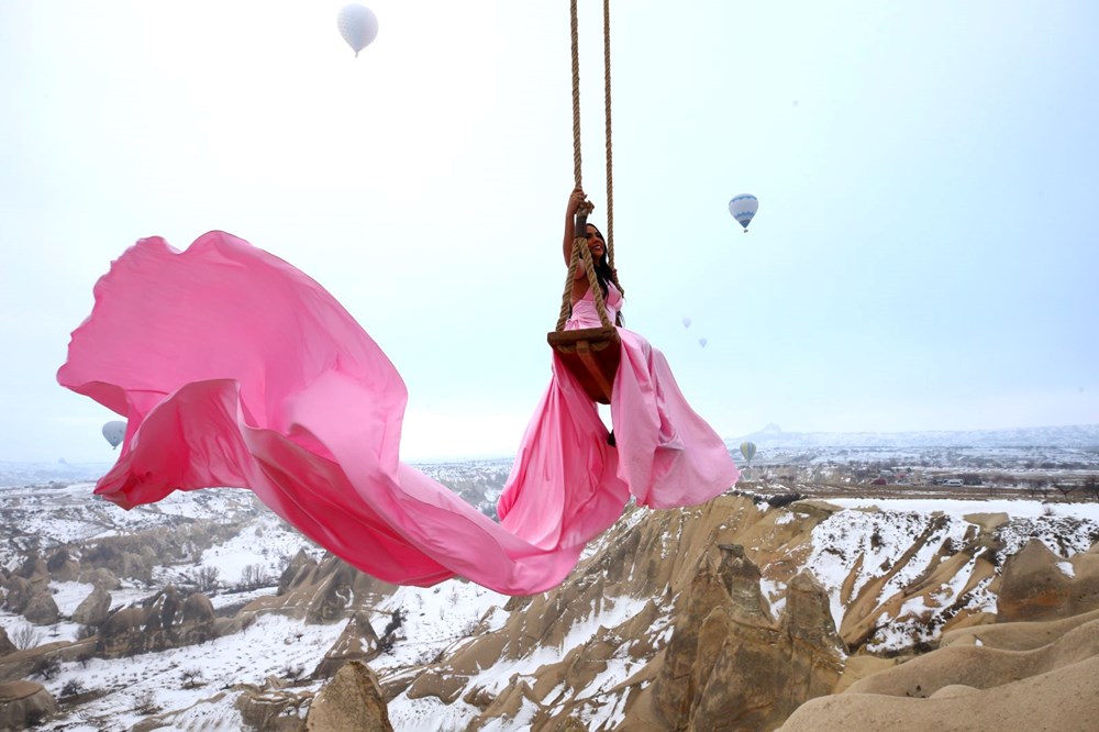 Sevgililer G�n�'nde �iftler Kapadokya'ya ak�n etti