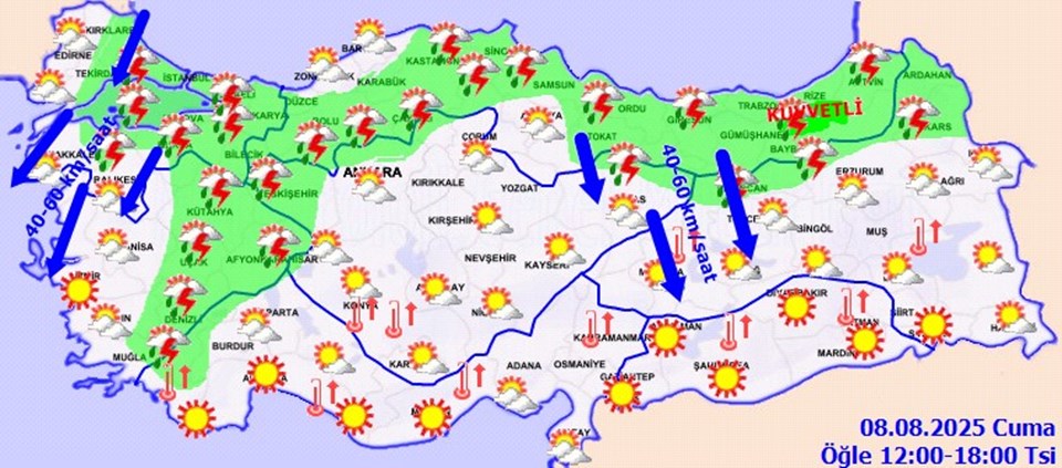 Sağanak yağış ve sıcak hava uyarısı - 1