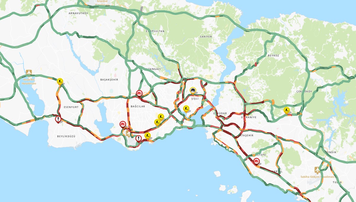 İstanbul’da yoğun trafik: Anadolu Yakası kilit!