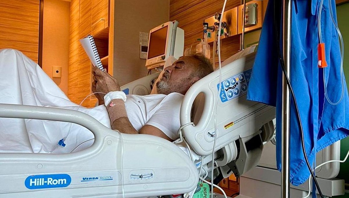 Beyin kanaması geçiren Mesut Akusta'dan ilk fotoğraf