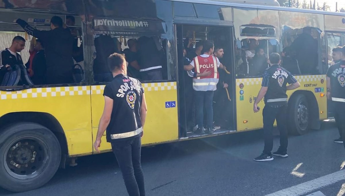 Beşiktaşlı taraftarlar 30 otobüsle Rams Park'ta