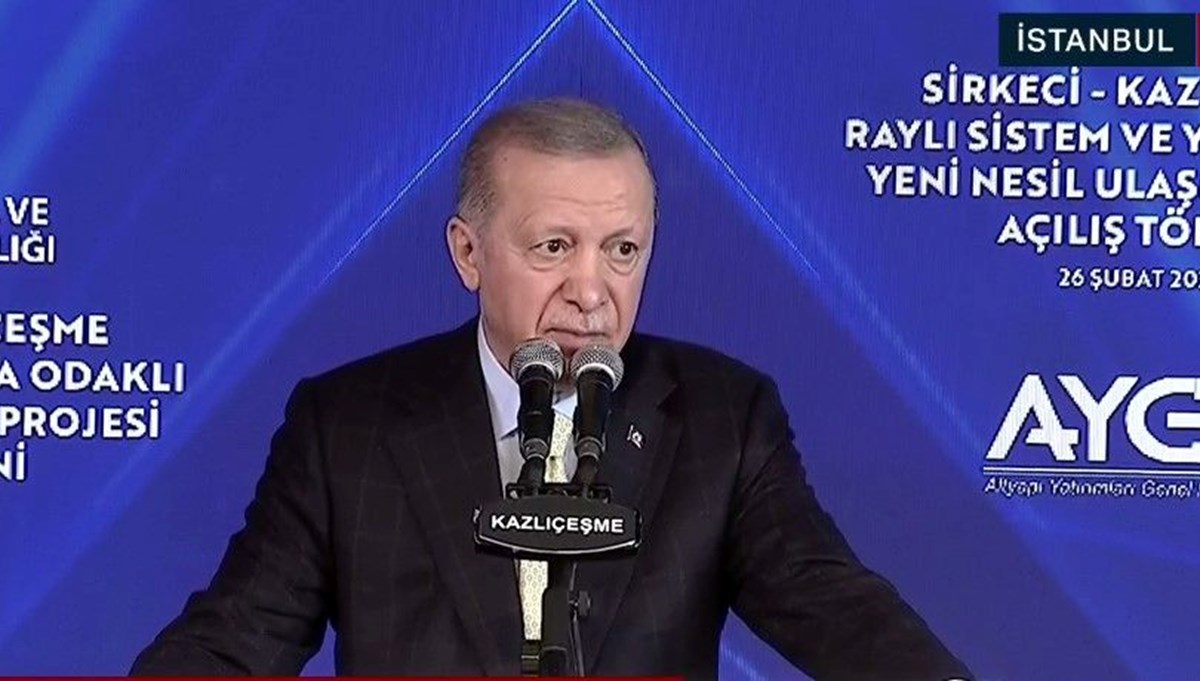 Sirkeci-Kazlıçeşme hattı açılıyor | Cumhurbaşkanı Erdoğan açıklama yapıyor