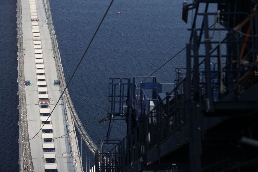 1915 Çanakkale Köprüsü 318 metre yükseklikten görüntülendi - 9