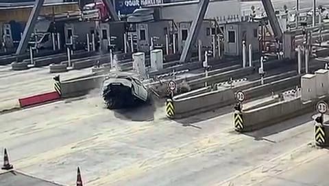 Gişede ölümlü kaza kamerada