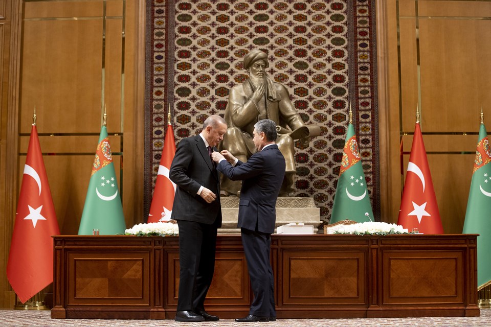 Cumhurbaşkanı Erdoğan Türkmenistan'da - 2