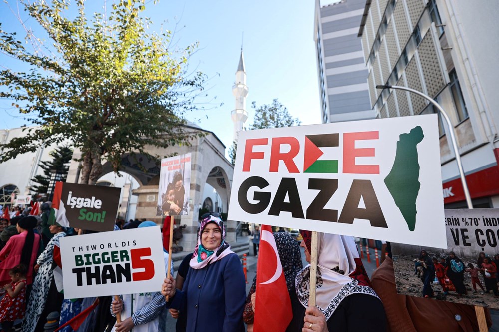 Kadınlardan Gazze'ye destek zinciri: İstanbul'da binlerce kişi toplandı - 5