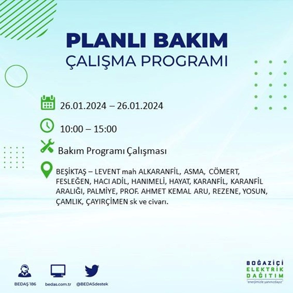 İstanbul'un 17 ilçesinde elektrik kesintisi (Avcılar, Bağcılar, Bayrampaşa...): Elektrikler ne zaman gelecek? - 8