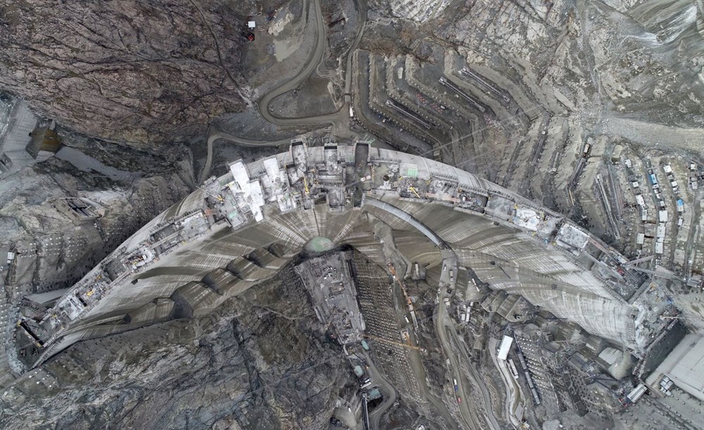 Yusufeli Barajı'nda dökülen 4 milyon metreküp betonla rekor kırıldı - 12