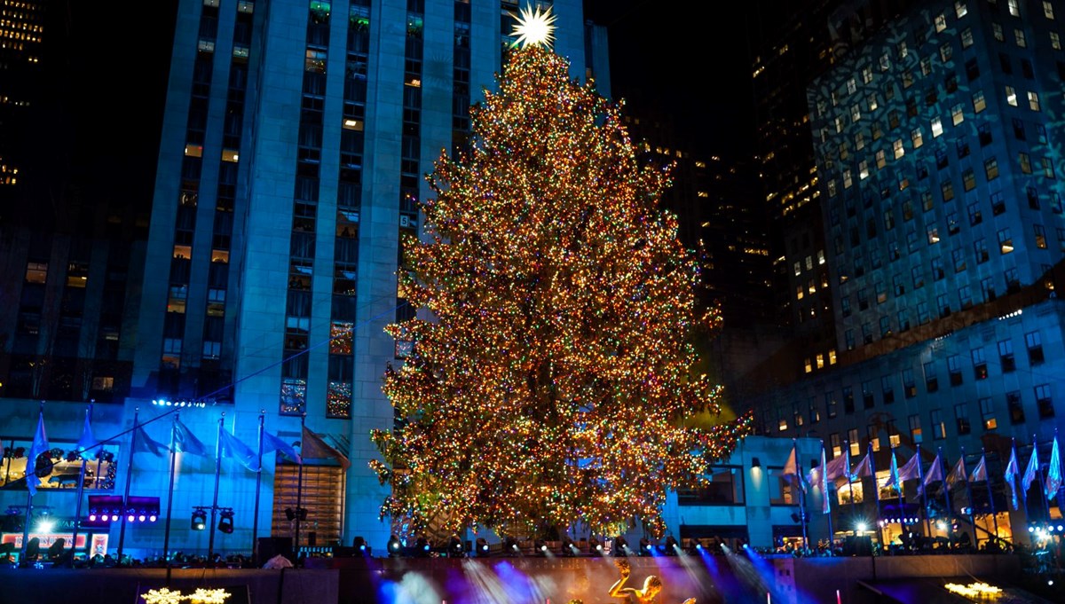 New York'ta Rockefeller Noel ağacı ışıklandırma töreni yapıldı