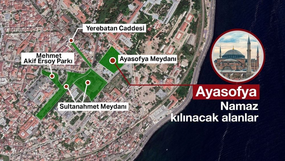 Ayasofya-i Kebir Cami-i Şerifi ibadete açılıyor (Ayasofya'da 86 yıl sonra ilk namaz) - 11