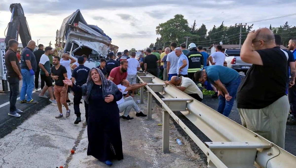 Tekirdağ'da feci kaza