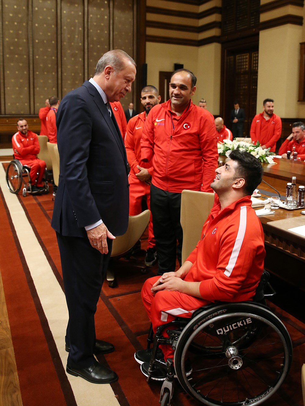 Cumhurbaşkanı Erdoğan, Ampute Futbol ile Tekerlekli Cumhurbaşkanı Erdoğan, Ampute Futbol ile Tekerlekli