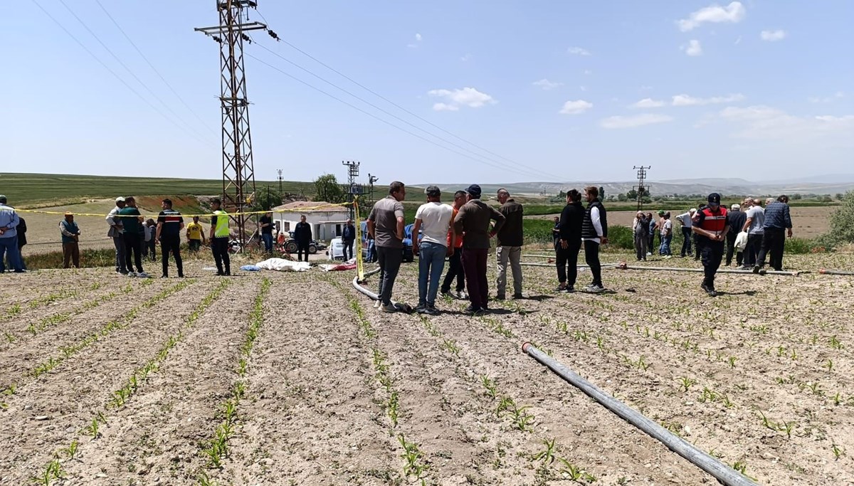 Elektrik akımına kapılan çiftçiden acı haber