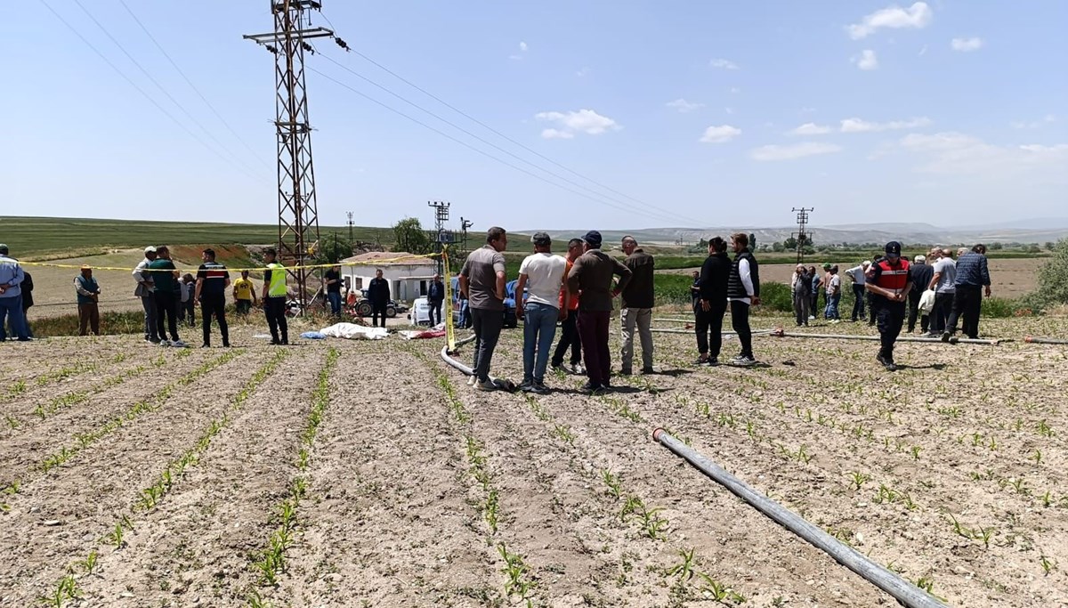 Elektrik akımına kapılan çiftçiden acı haber Elektrik akımına kapılan çiftçiden acı haber