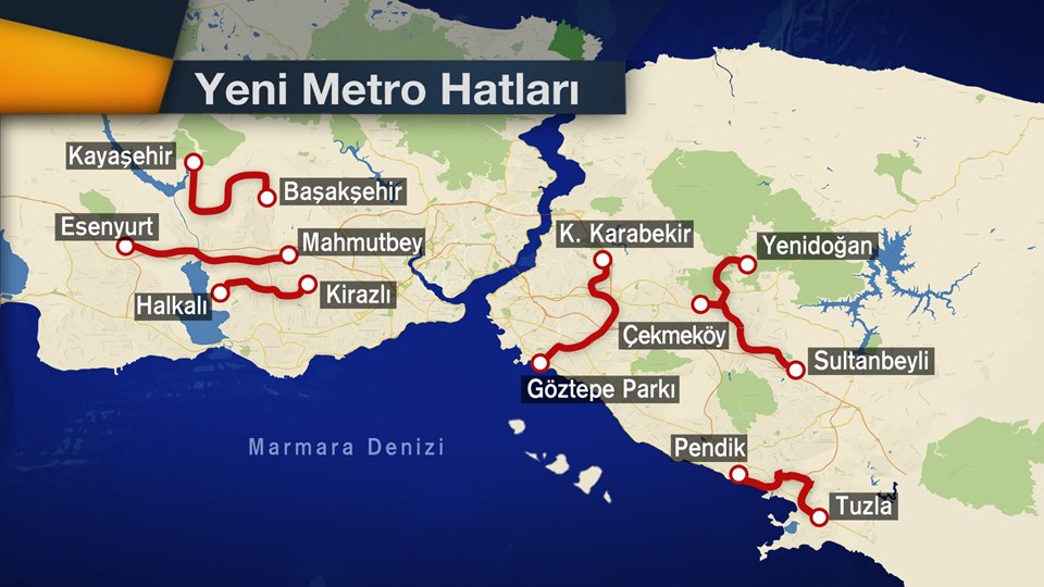 İstanbul'a 6 yeni metro hattı ve Haliç'e tüp geçit projesi - 4