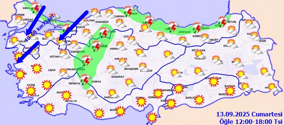 İstanbul dahil 17 kente sağanak uyarısı - 1
