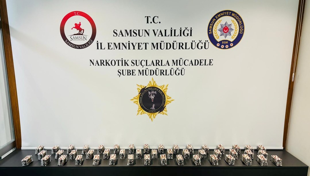 Samsun'da 7 bin 600 sentetik ecza ele geçirildi