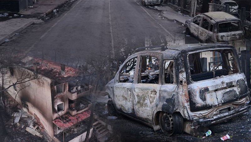 Çanakkale Güzelyalı'da yangın