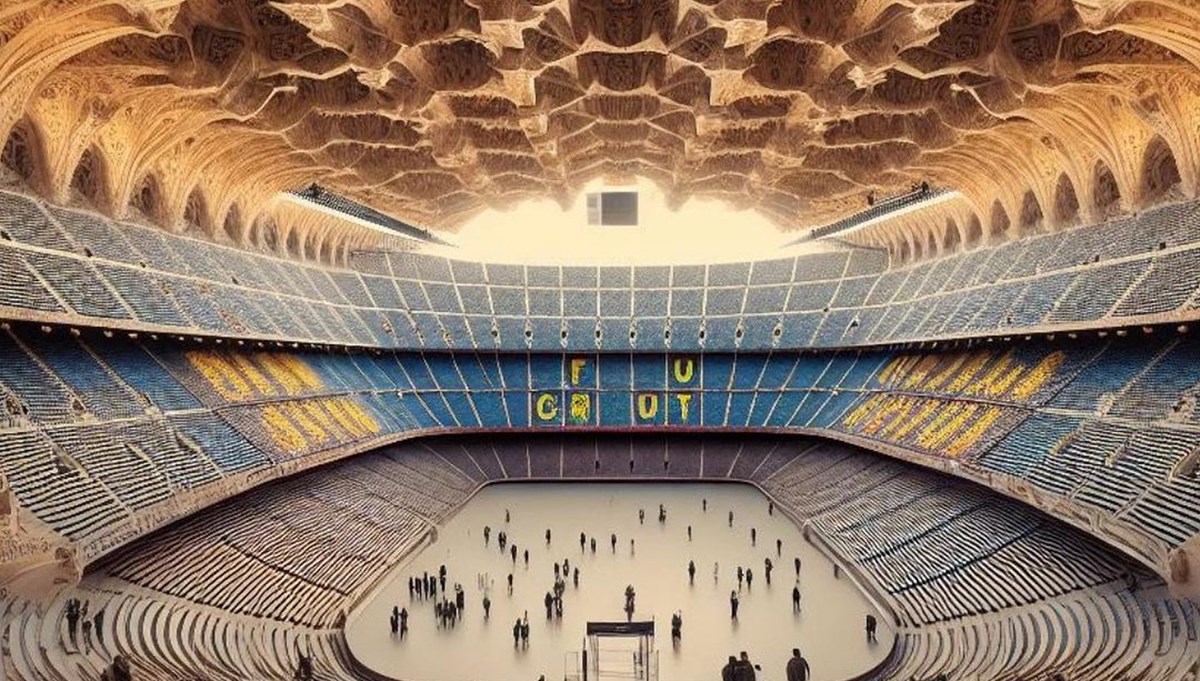 Yapay zeka Camp Nou stadını yeniden tasarladı Yapay zeka Camp Nou stadını yeniden tasarladı