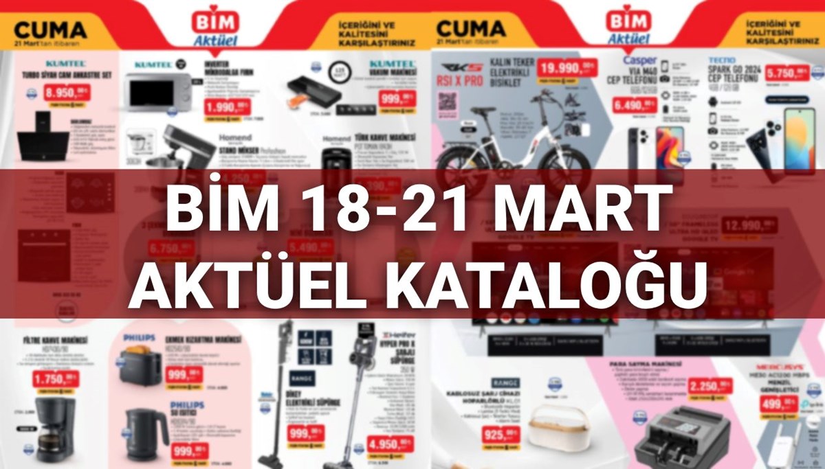 BİM Aktüel Kataloğu 18 Mart yarın satışta: Salı günü mikser, mikrodalga, sarjlı süpürge, çay makinesi ve makyaj dolabı geliyor BİM Aktüel Kataloğu 18 Mart yarın satışta: Salı günü mikser, mikrodalga, sarjlı süpürge, çay makinesi ve makyaj dolabı geliyor