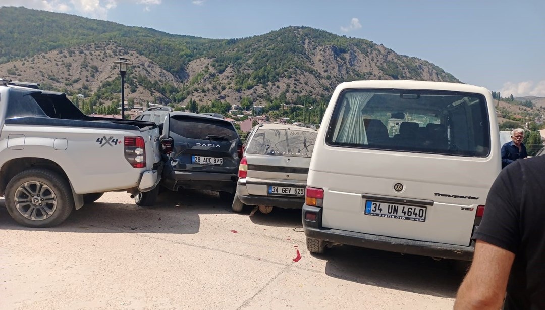 Giresun’da zincirleme trafik kazası: 1 yaralı