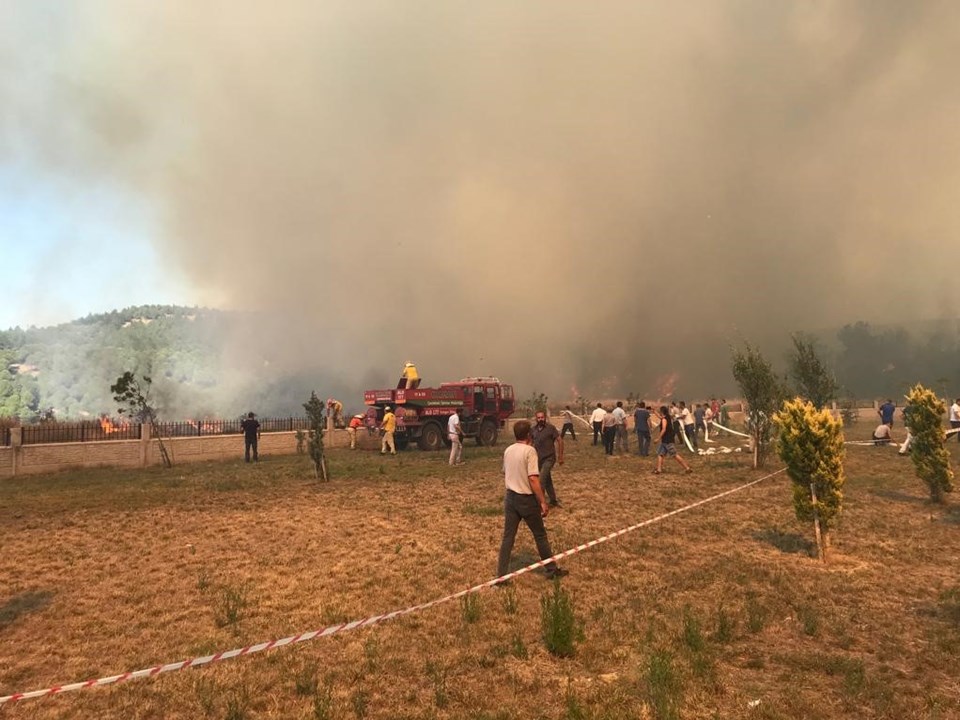 Çanakkale'de orman yangını - 1