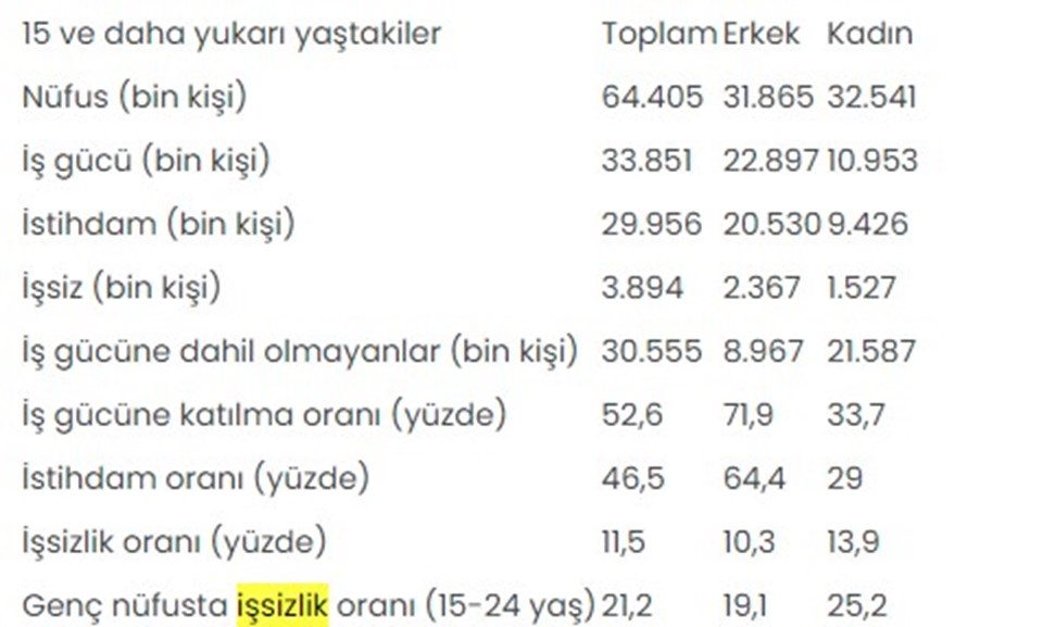 Mart ayı işsizlik rakamları açıklandı - 1