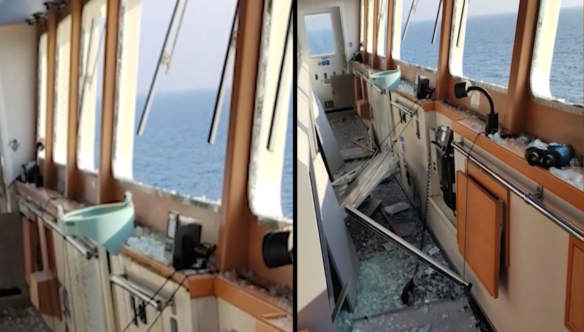 Karadeniz’de Türk gemisine bomba isabet etti