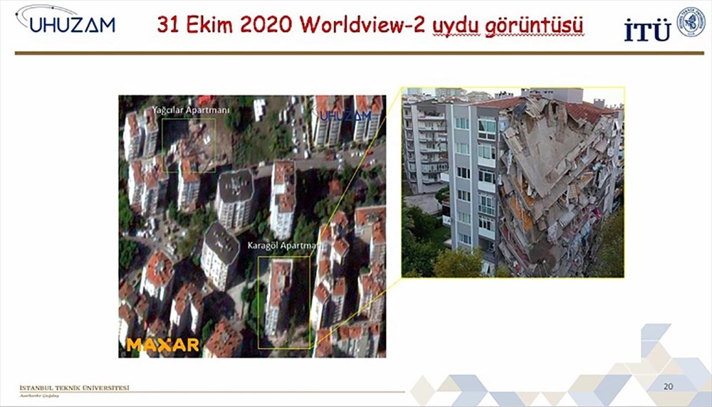İzmir'deki yıkım uzaydan görüntülendi - 9