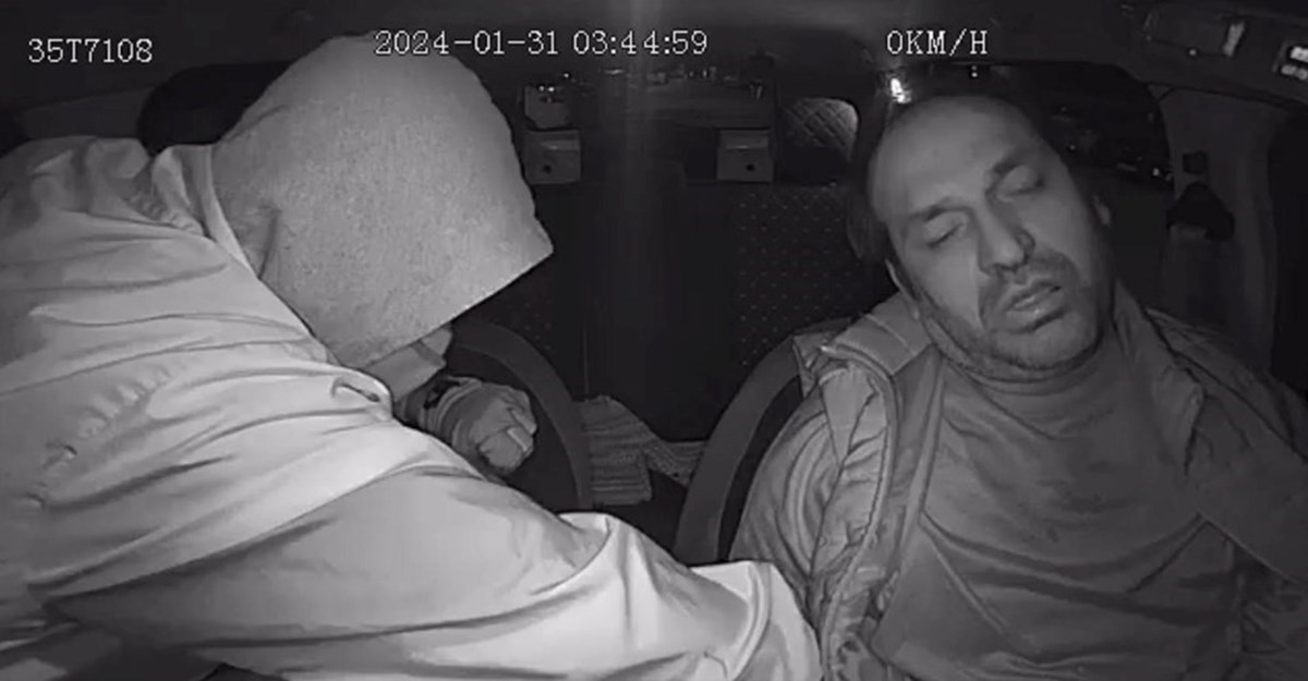 Araçtaki kamera tarafından kayıt edilen cinayette, zanlının Erge