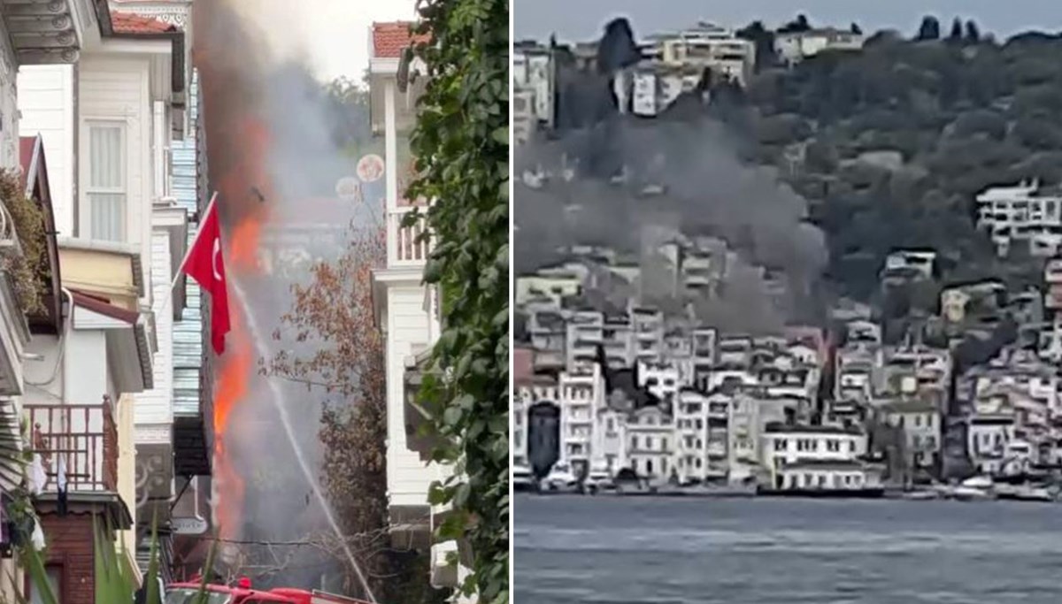 Arnavutköy'de yangın: Ahşap bina alevlere teslim oldu Arnavutköy'de yangın: Ahşap bina alevlere teslim oldu