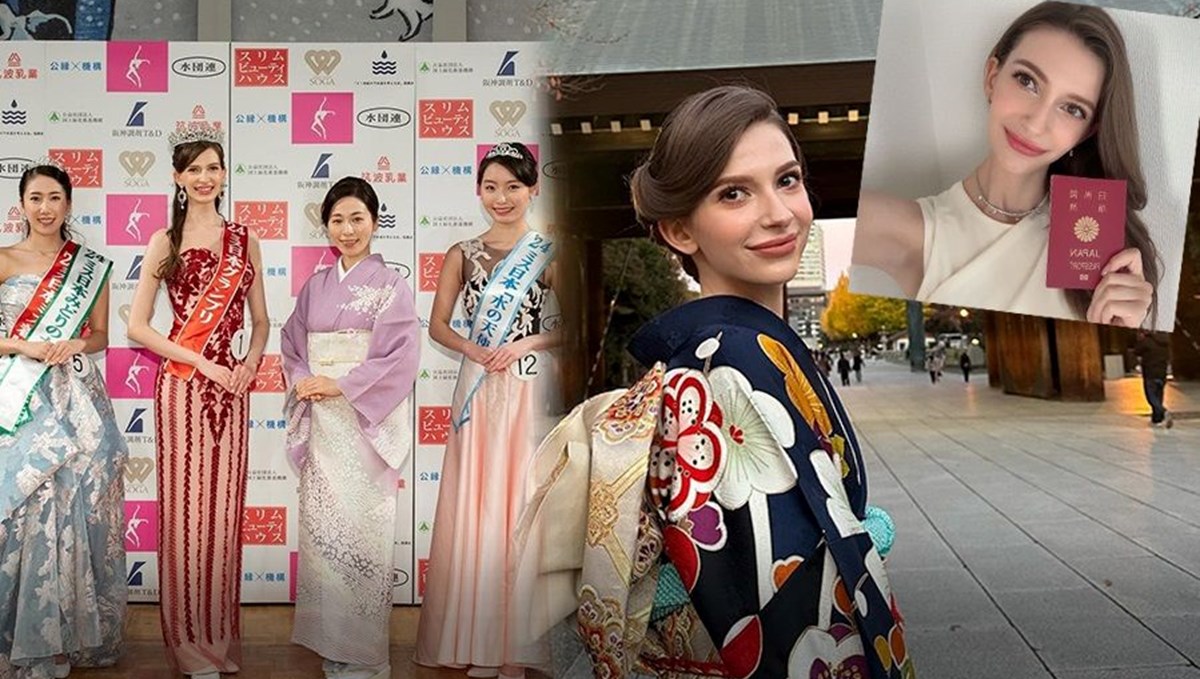 Ukrayna doğumlu Carolina, Japonya güzeli oldu Ukrayna doğumlu Carolina, Japonya güzeli oldu