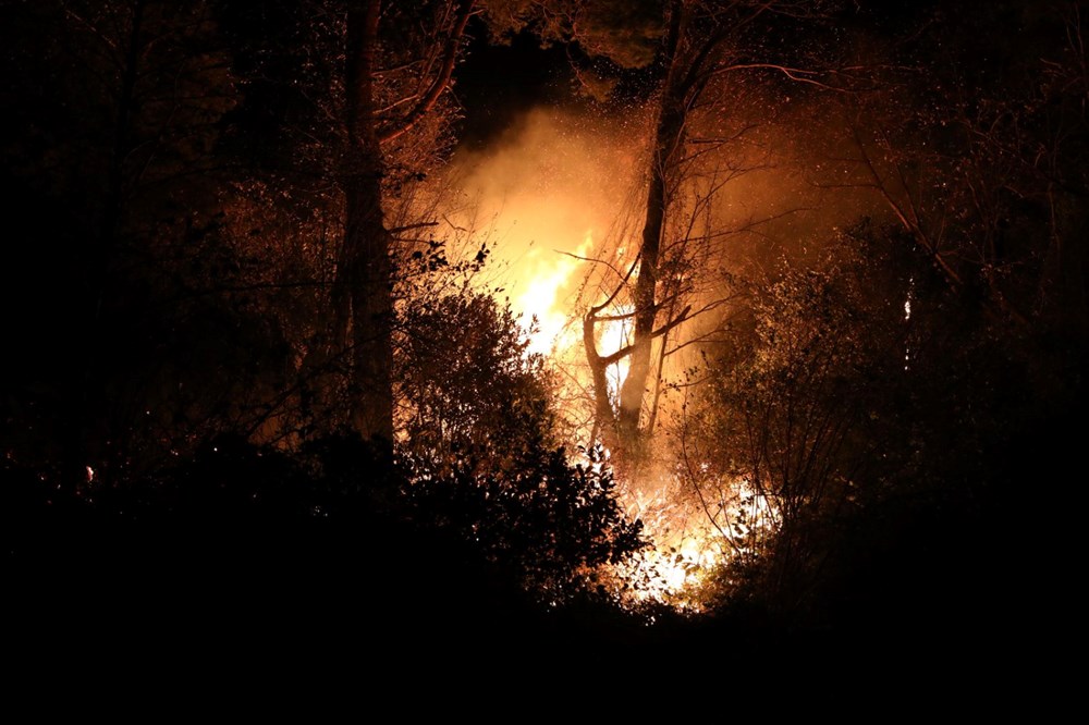 Trabzon'un birçok noktasında orman yangını - 7