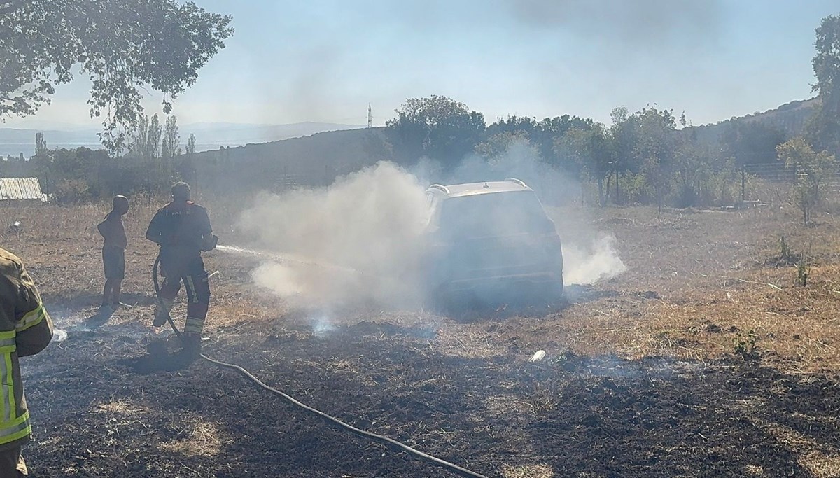 Balıkesir'de anız yangını