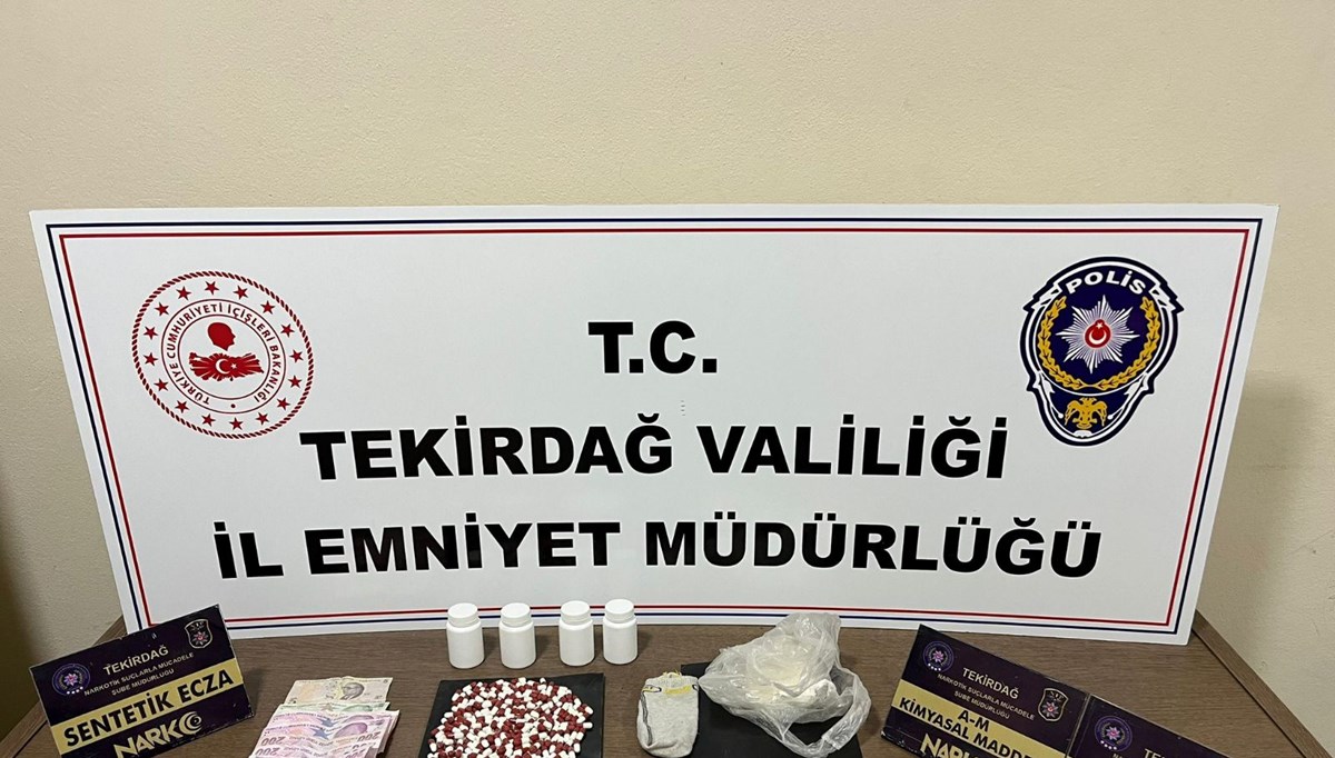 Tekirdağ'da uyuşturucu operasyonu
