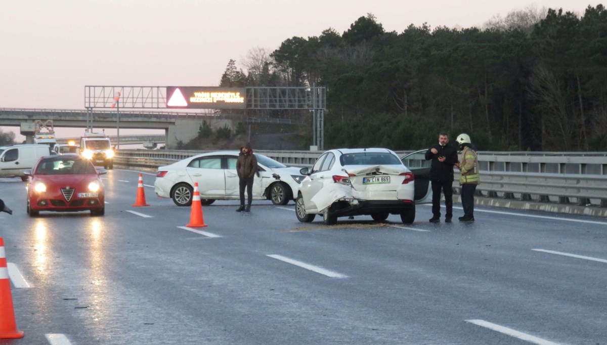Kuzey Marmara Otoyolu'nda zincirleme kaza