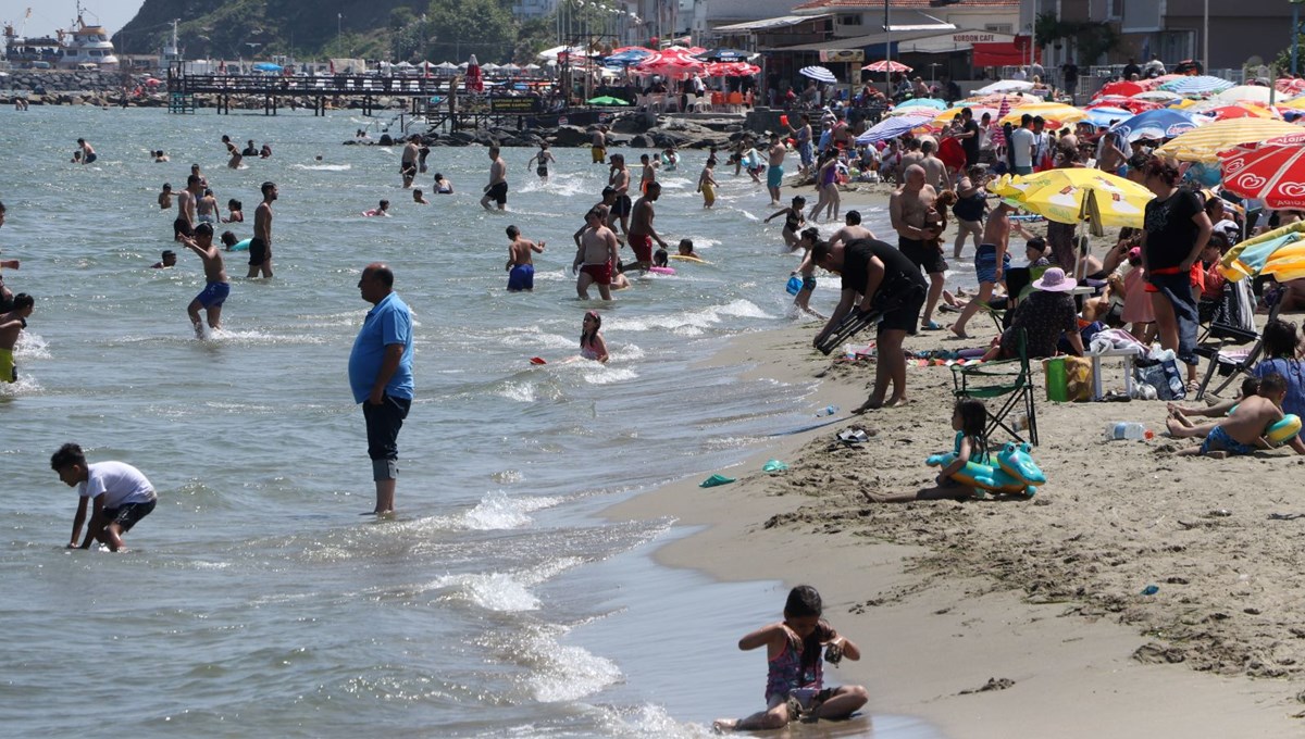 Tekirdağ sahillerinde tatil yoğunluğu