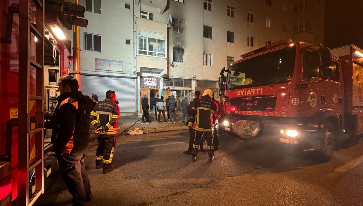 Kayseri'de ev yangını Kayseri'de ev yangını