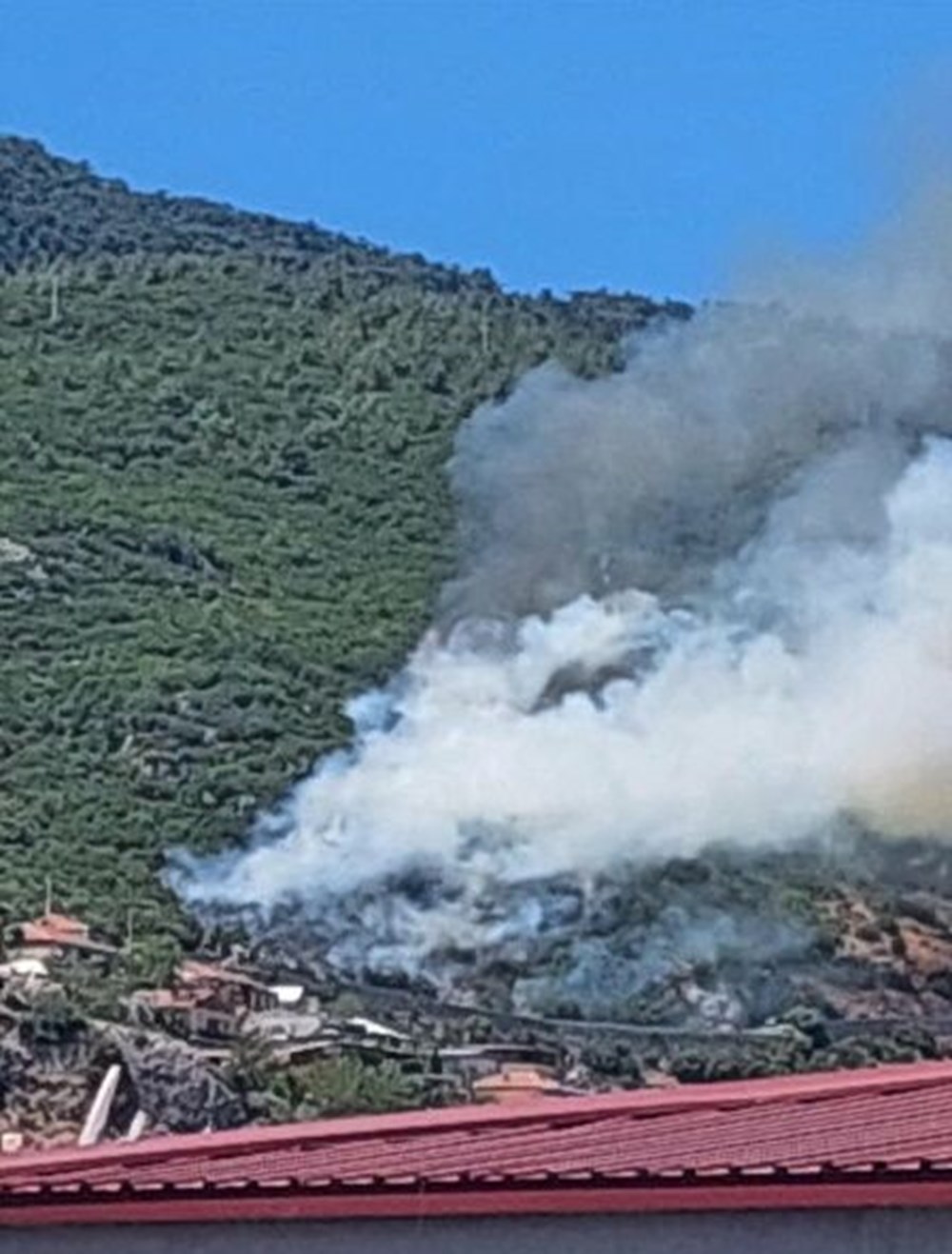 İzmir’de yerleşim yerlerine yakın bölgede orman yangını - 2