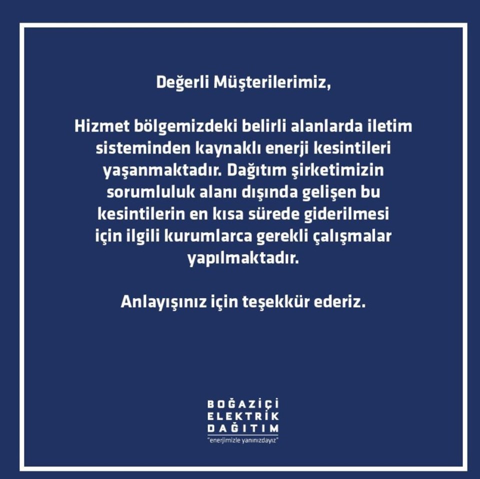 Türkiye genelinde elektrik kesintileri: Kurumlardan ilk açıklama - 1