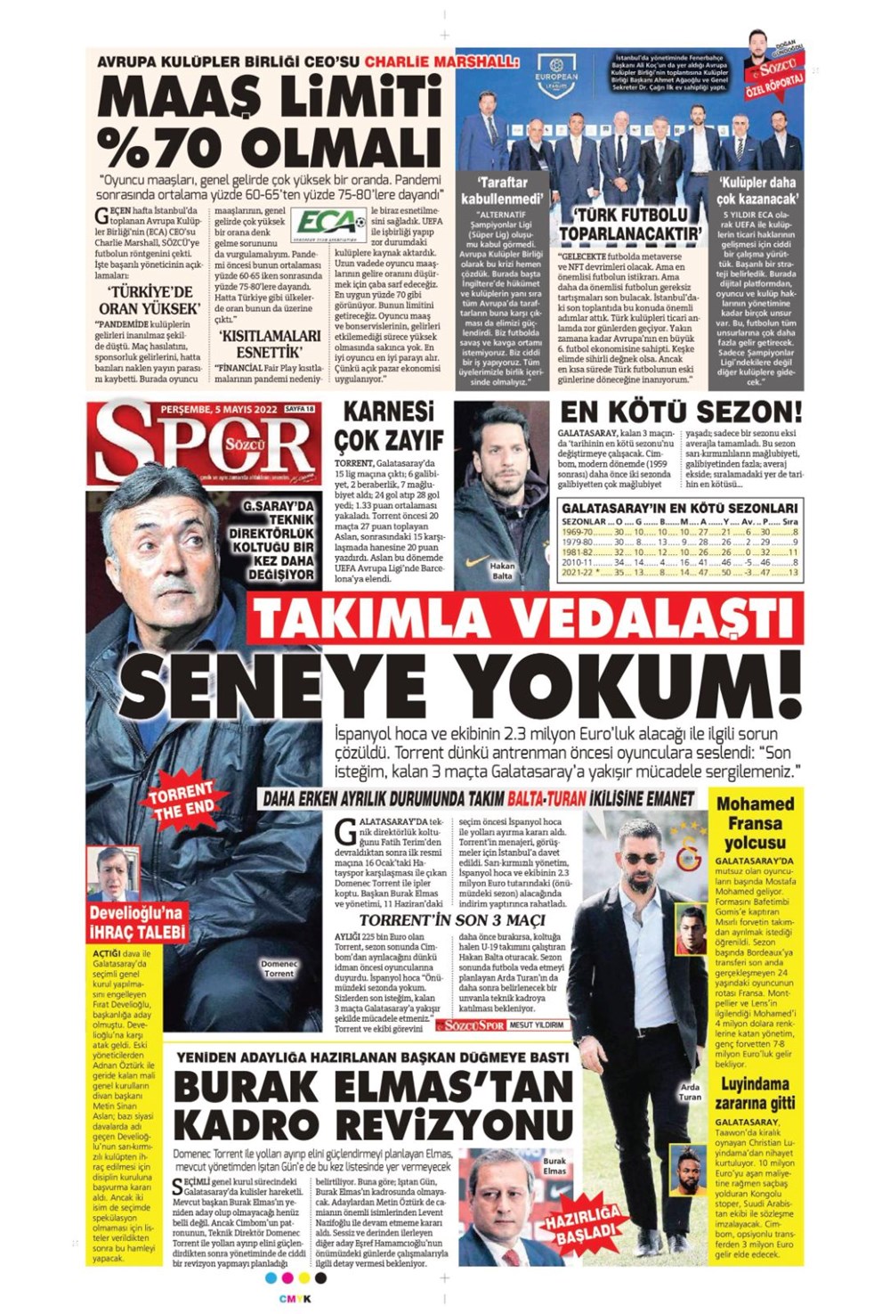 Günün spor manşetleri (5 Mayıs 2022) - 11