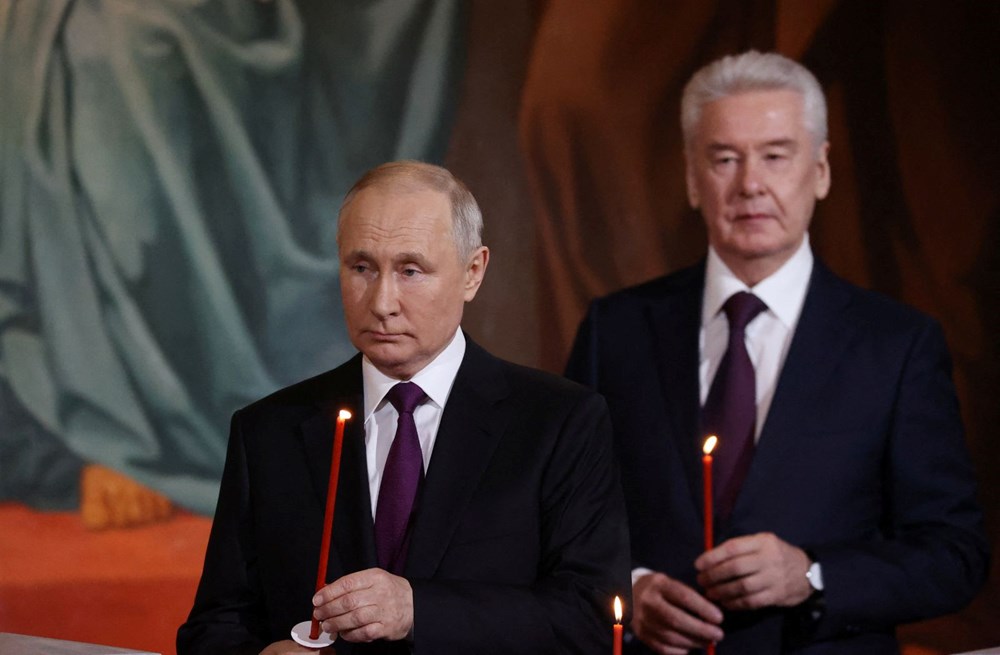 Putin Moskova'da Paskalya ayinine katıldı - 5