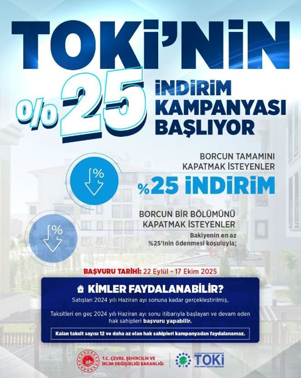 TOKİ'nin yüzde 25 indirim kampanyası bugün başlıyor: Başvuru şartları ve banka kredi oranları açıklandı - 3