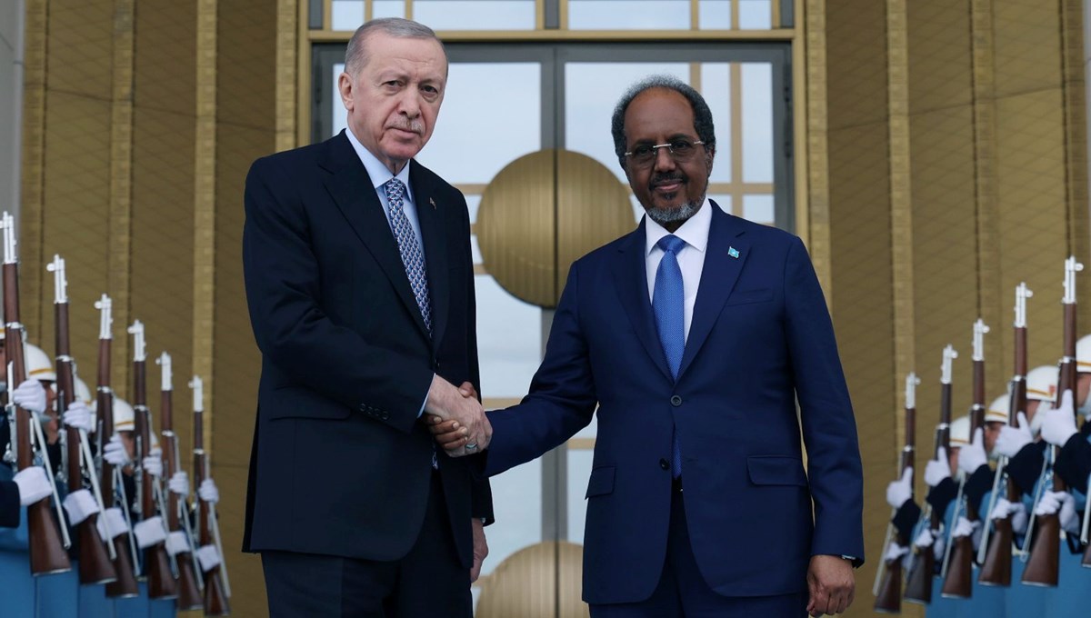 Cumhurbaşkanı Erdoğan, Somalili mevkidaşı ile bir araya geldi