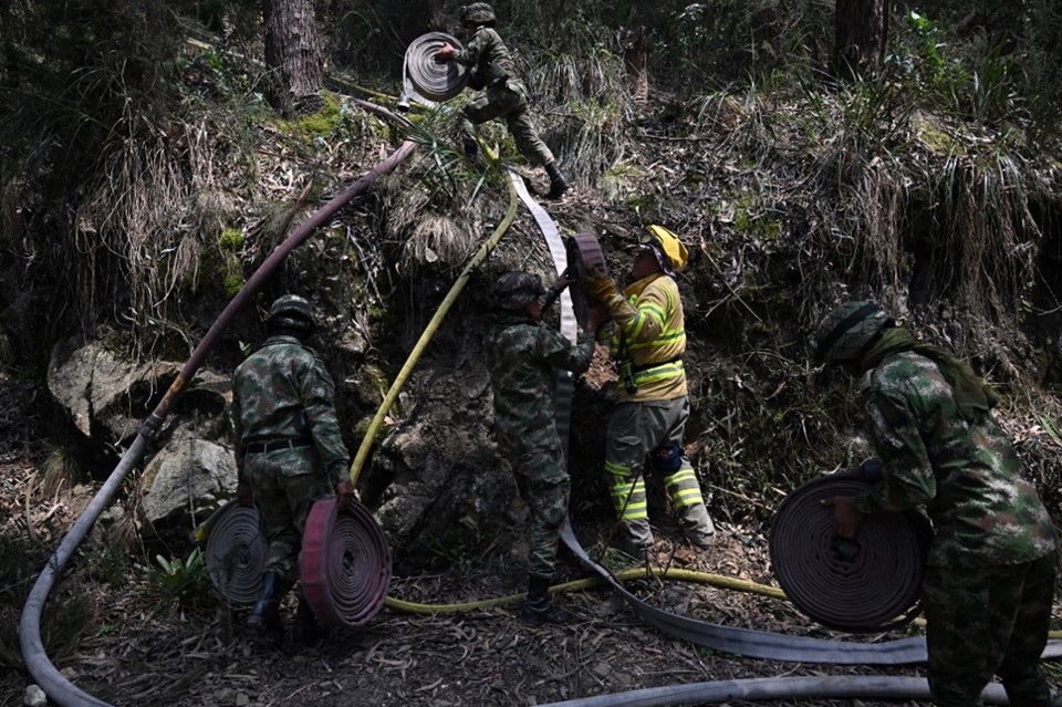 Kolombiya'da orman yangını: Günlerdir söndürülemiyor - 1