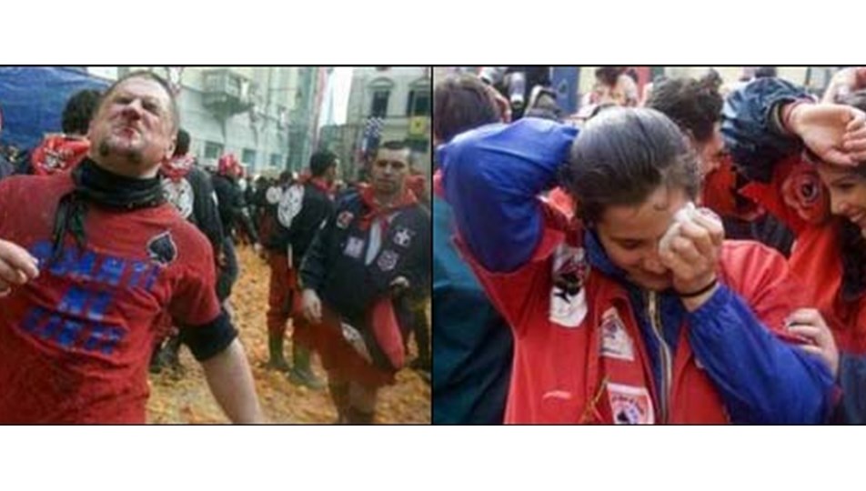 İtalya’da portakal savaşı