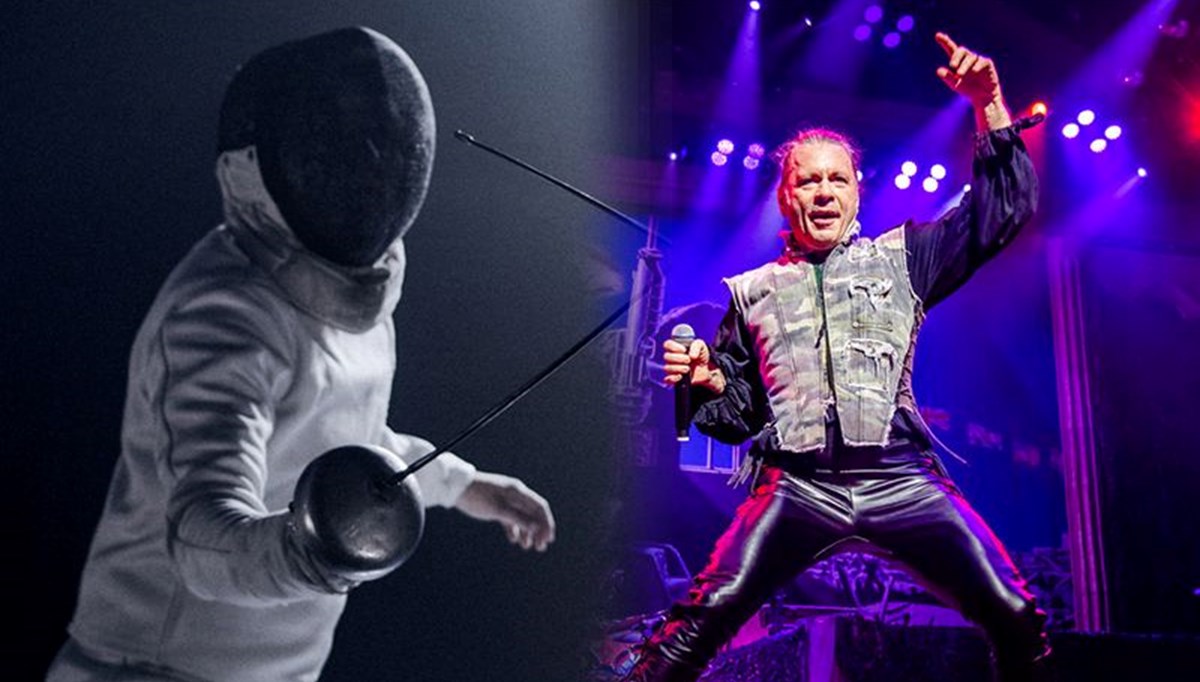 Rock yıldızı eskrim turnuvasında! 66 yaşındaki Iron Maiden solisti 13'üncü oldu